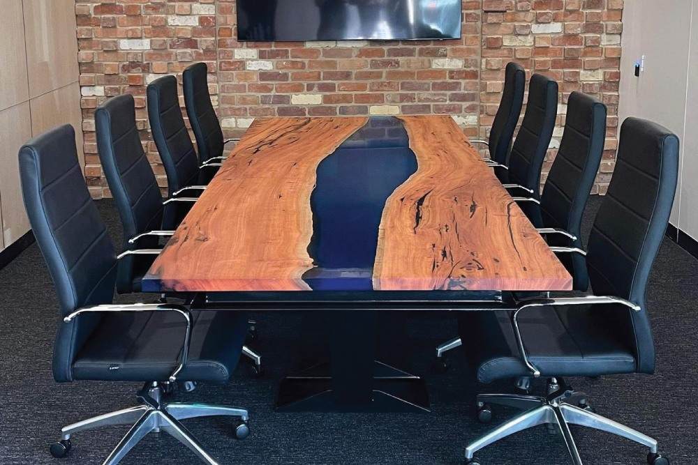 Yass custom office furniture metal and wood